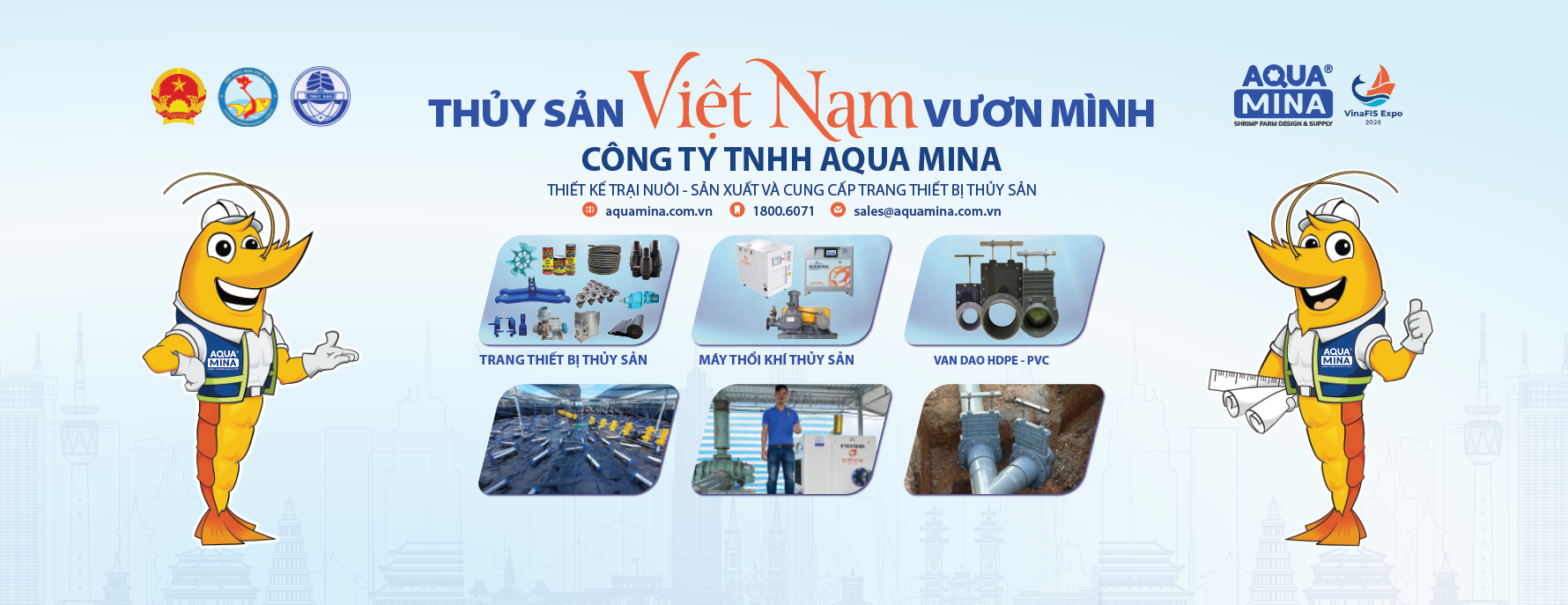 Aqua Mina chính thức góp mặt tại VinaFIS Expo 2026