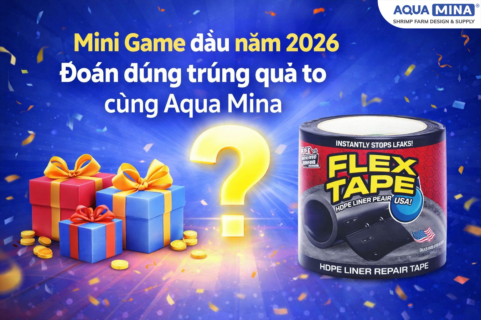 Mini Game đầu năm 2026 – Đoán đúng trúng quà to cùng Aqua Mina